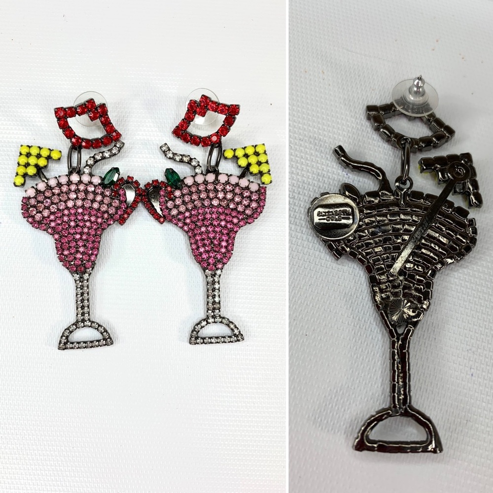 Elizabeth Cole margarita Swarovski Crystal earrings